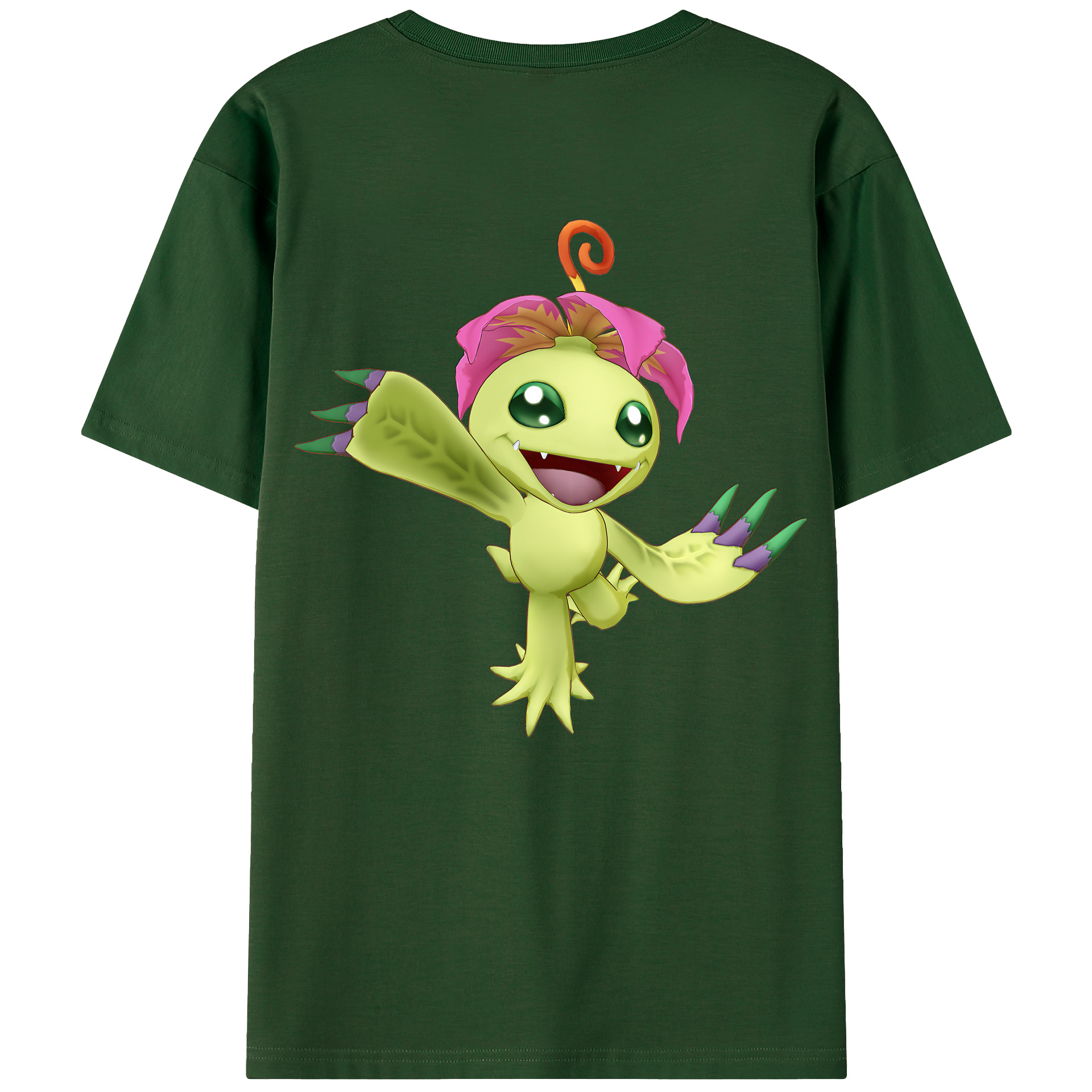 （画像用） Digimon デジタルモンスター/デジモン 綿100％半袖Tシャツ（背面プリント）